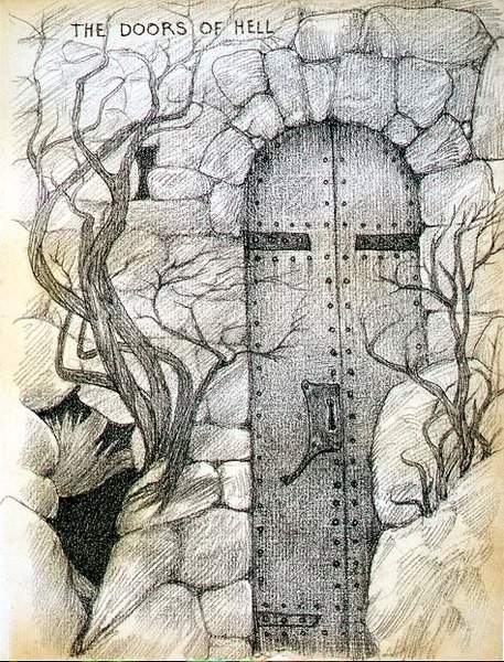 Las Puertas del Infierno de Edward Coley Burne Jones