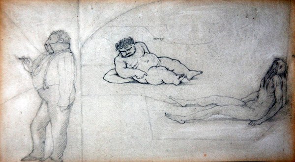 William Morris y el artista en un baño de vapor, c.1890 de Edward Coley Burne Jones
