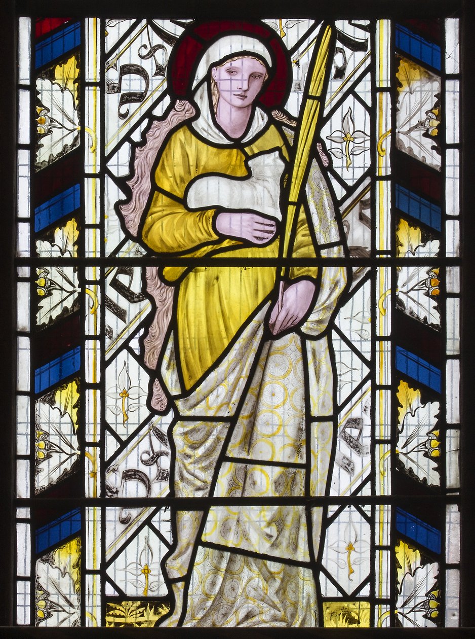 Cambridge, All Saints, Santa Inés, 1866 de Edward Burne Jones