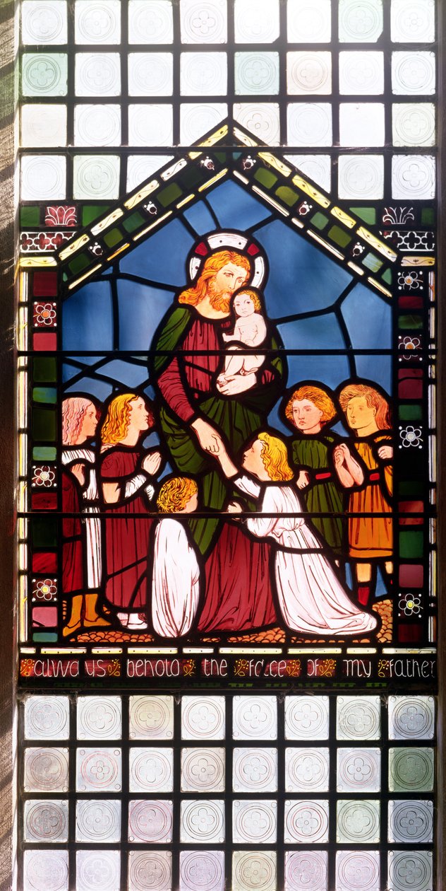 Cristo Bendiciendo a los Niños (detalle) de Edward Burne Jones