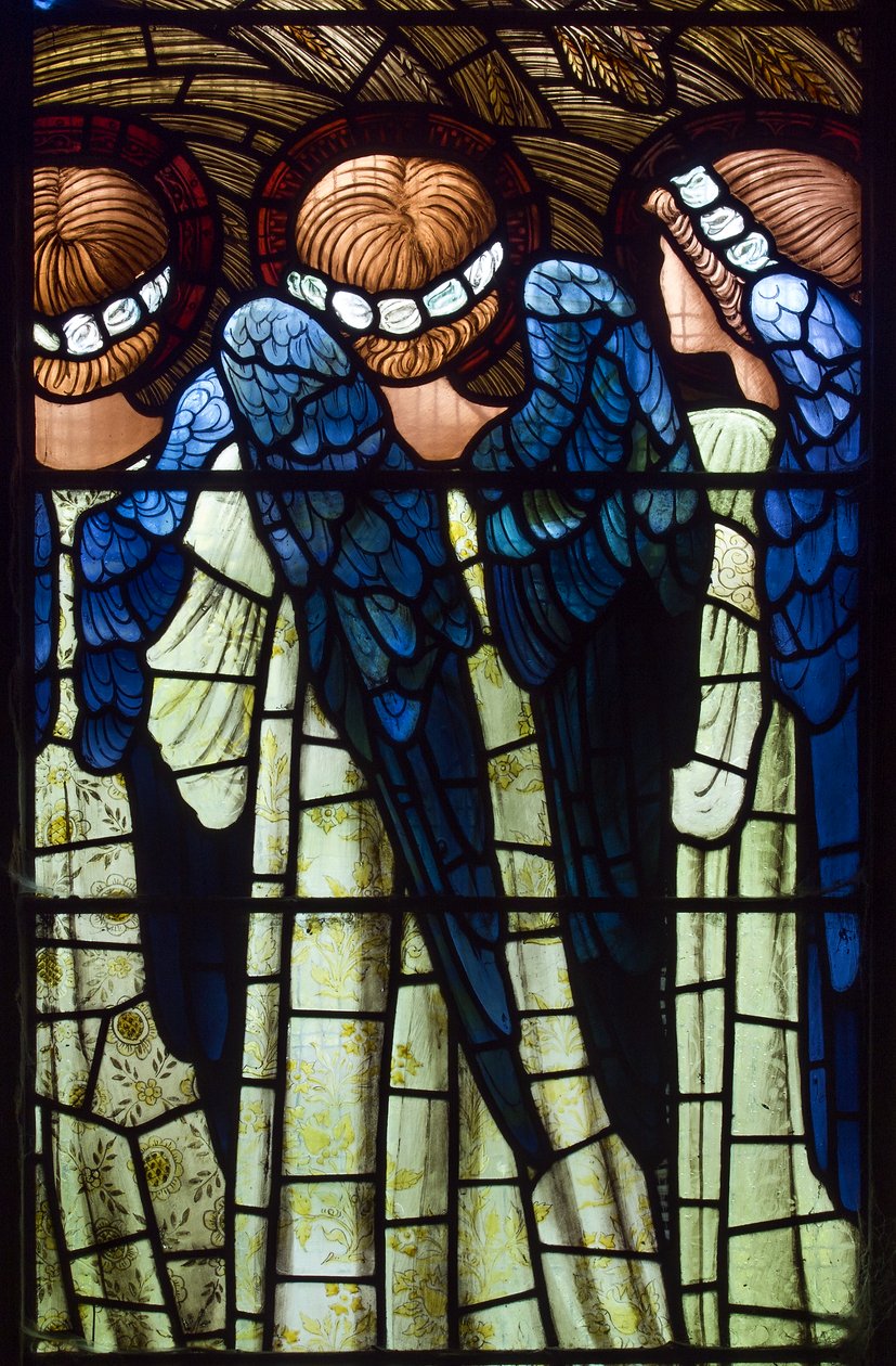 Harwarden, St Deiniol, Ángeles, La Natividad, 1898 de Edward Burne Jones