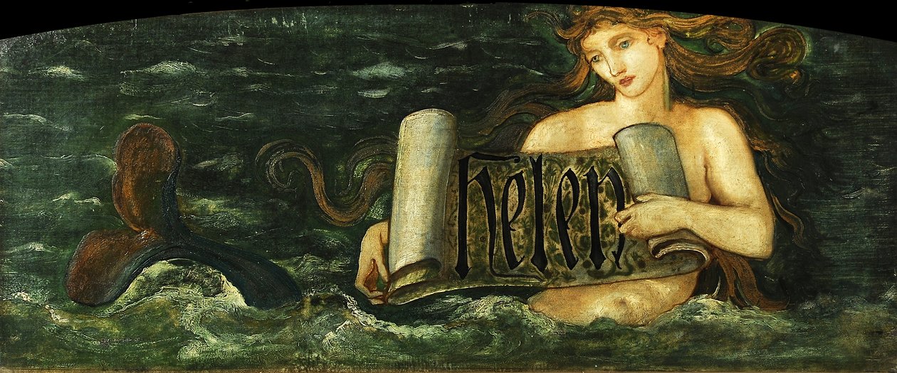Helen, una Sirena, c.1880 de Edward Burne Jones