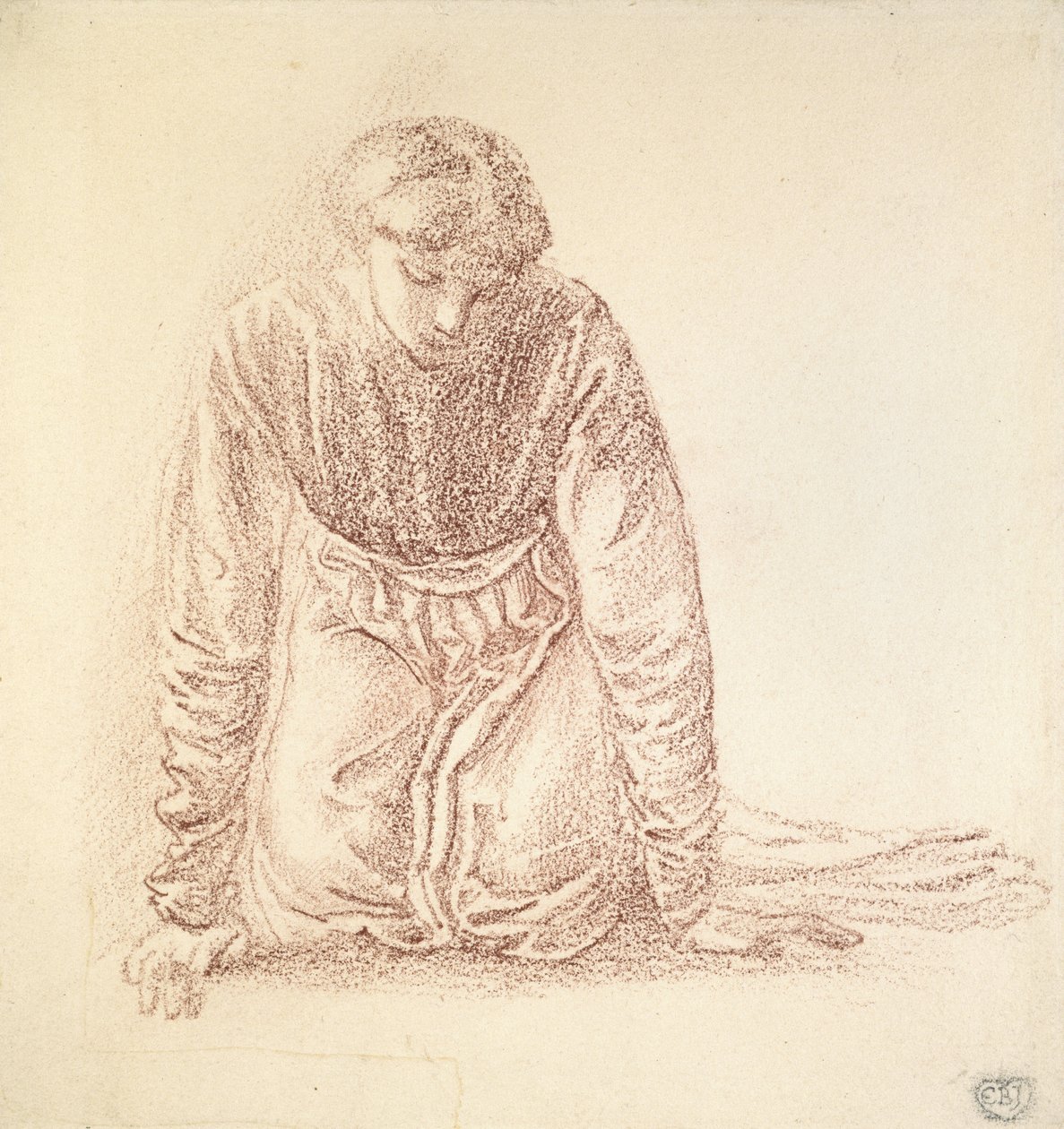 Figura arrodillada de una mujer de Edward Burne Jones