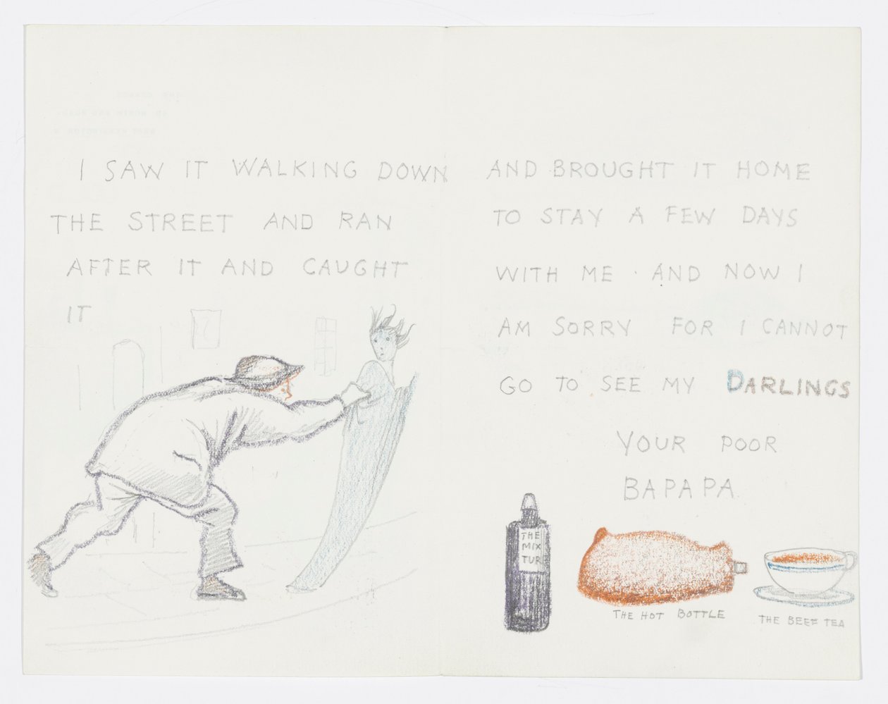 Carta a la nieta del artista Angela Thirkell de Edward Burne Jones