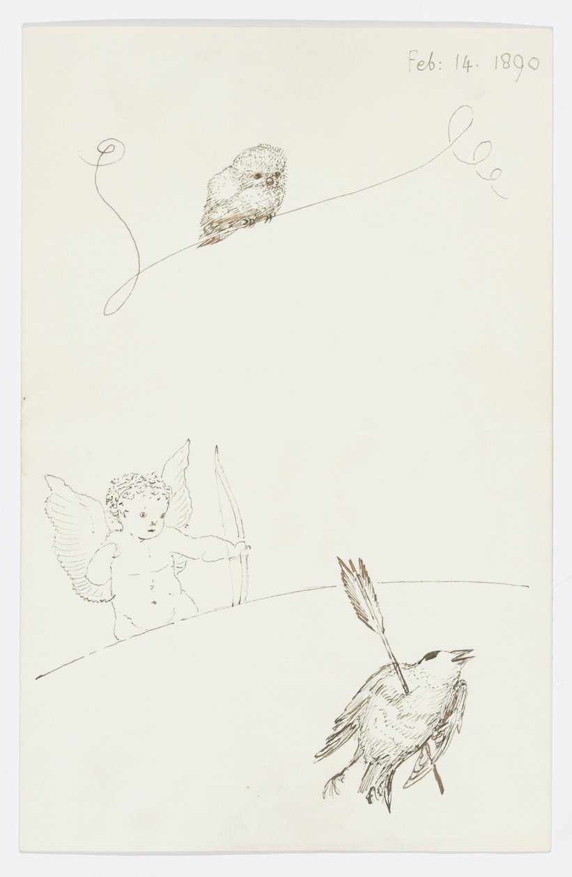 Carta a la nieta del artista Angela Thirkell de Edward Burne Jones
