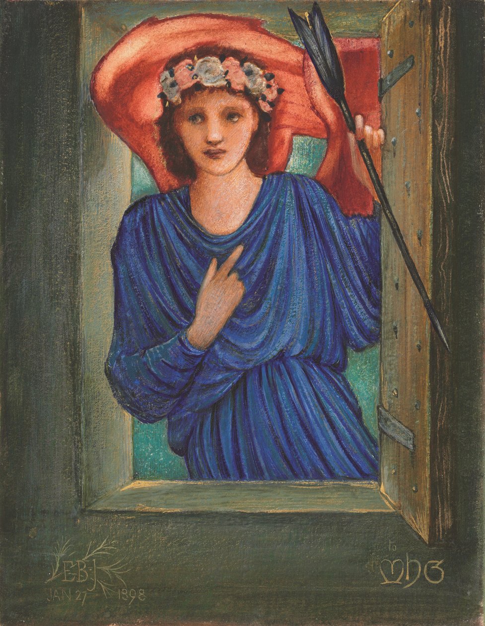 Amor en la ventana de Edward Coley Burne Jones