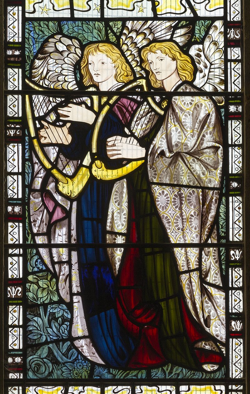 Ángeles musicales, 1865 de Edward Burne Jones