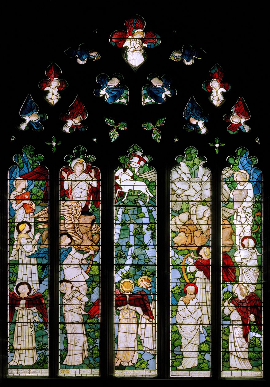 Ríos del Paraíso, 1875 de Edward Burne Jones