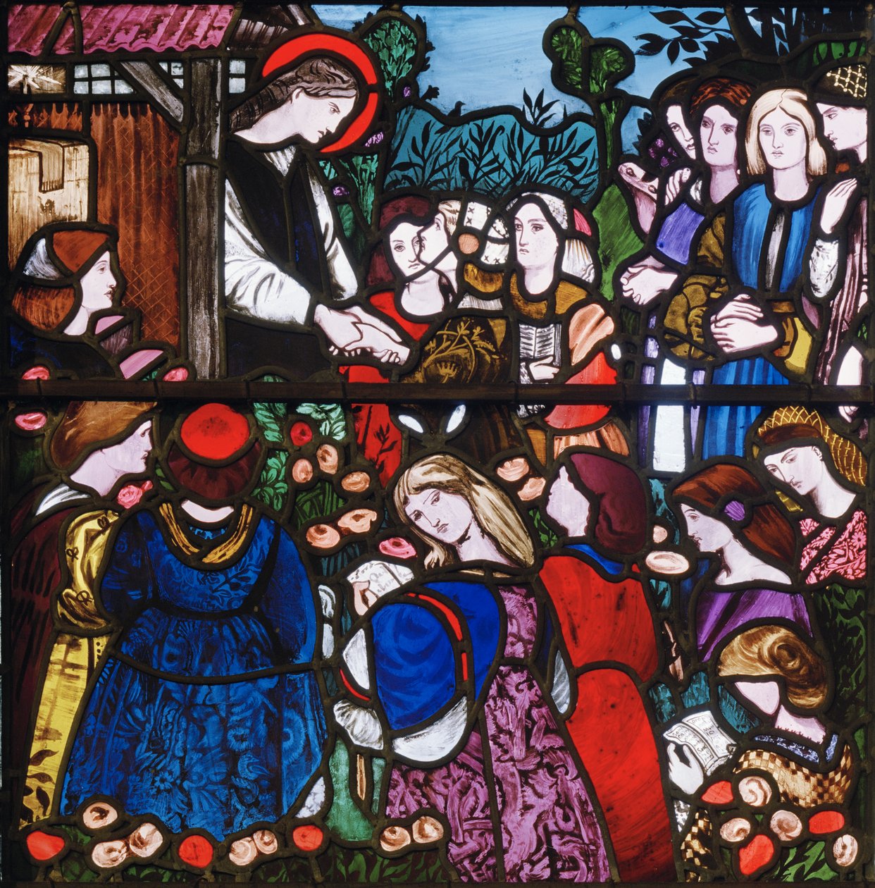 Santa Frideswide (detalle) de Edward Burne Jones