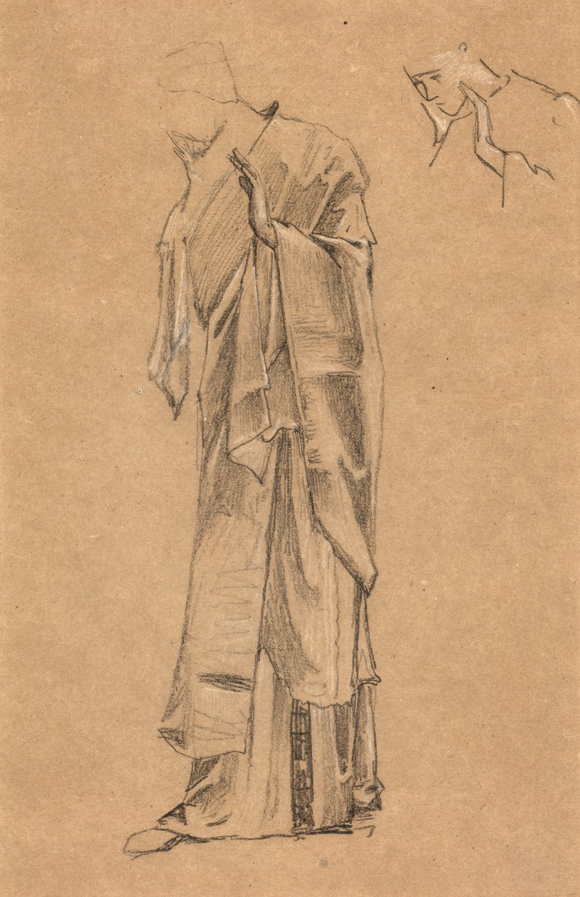 Estudio asociado con "El Sueño de Lancelot" de Edward Burne Jones