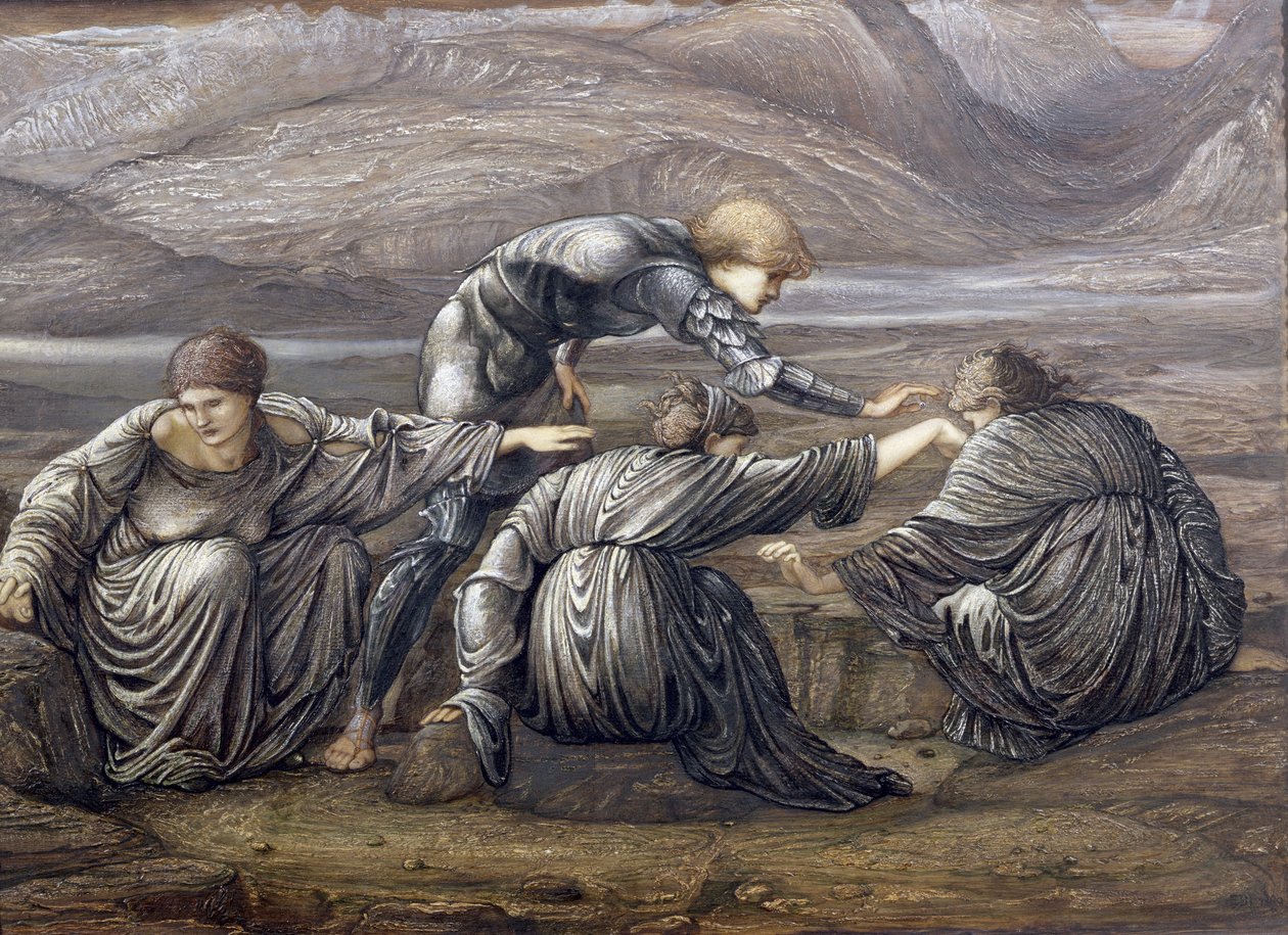Estudio para Perseo y las Grayas, 1880 de Edward Burne Jones