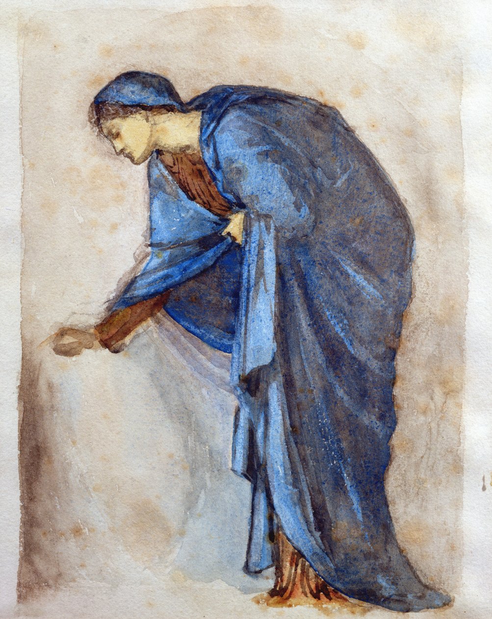 Estudio para una figura de la Virgen de Edward Burne Jones