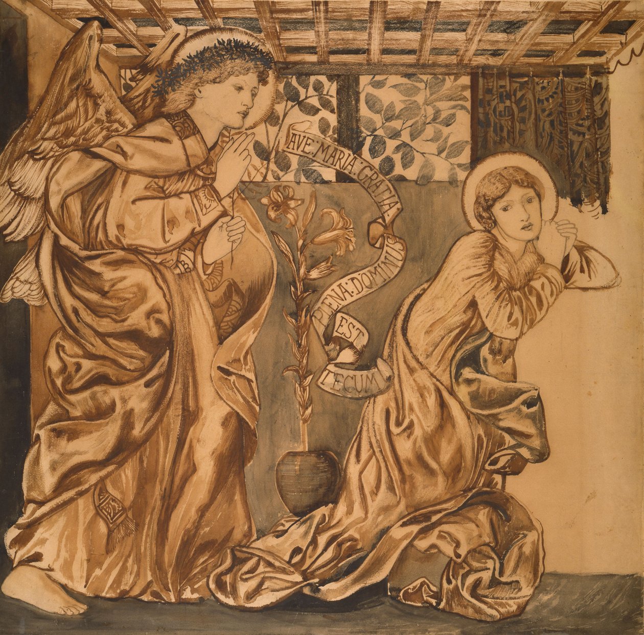La Anunciación de Edward Burne Jones