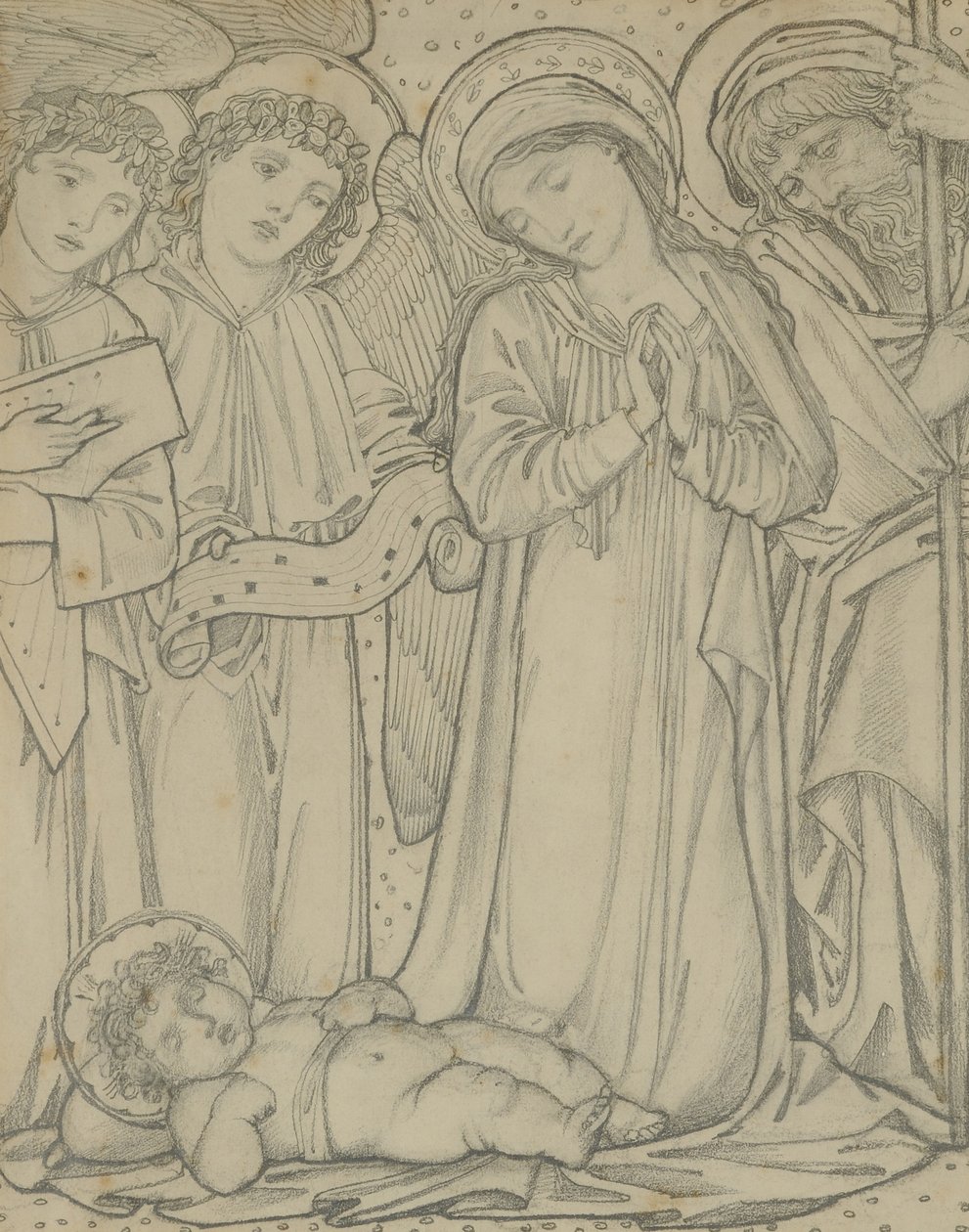 La Sagrada Familia, c.1874 de Edward Burne Jones