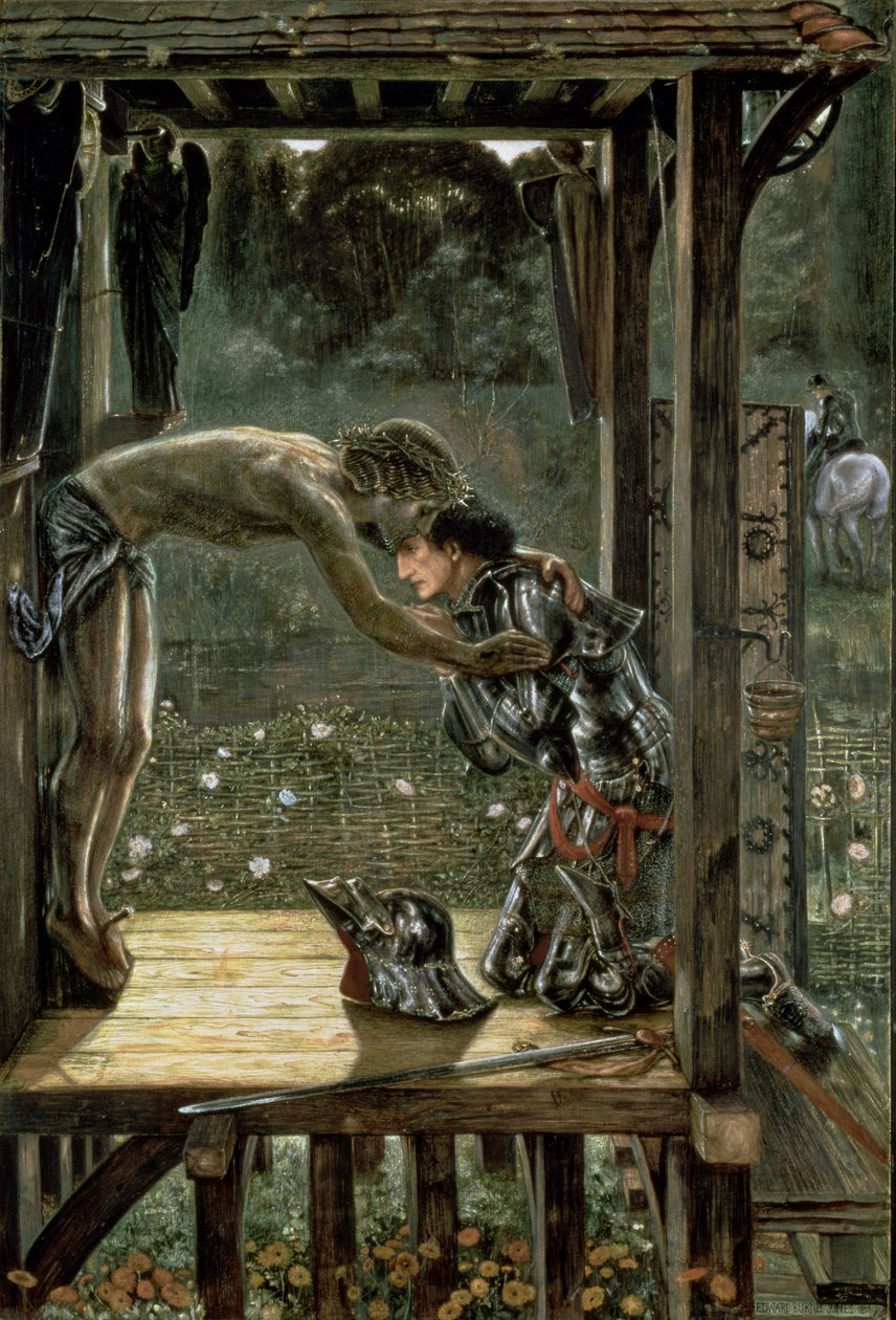 El caballero misericordioso, 1863 de Edward Burne Jones