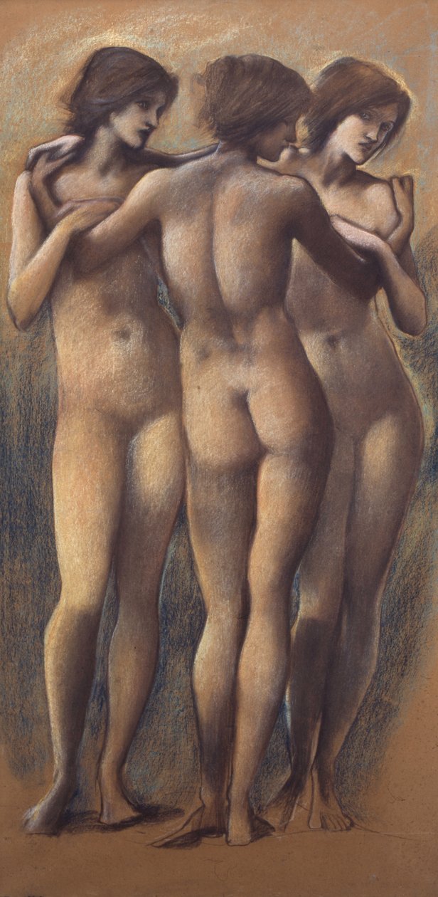 Las Tres Gracias, c.1885 de Edward Burne Jones