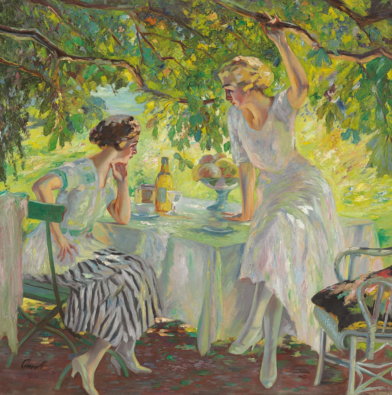 Afternoon Tea (óleo sobre lienzo) de Edward Cucuel