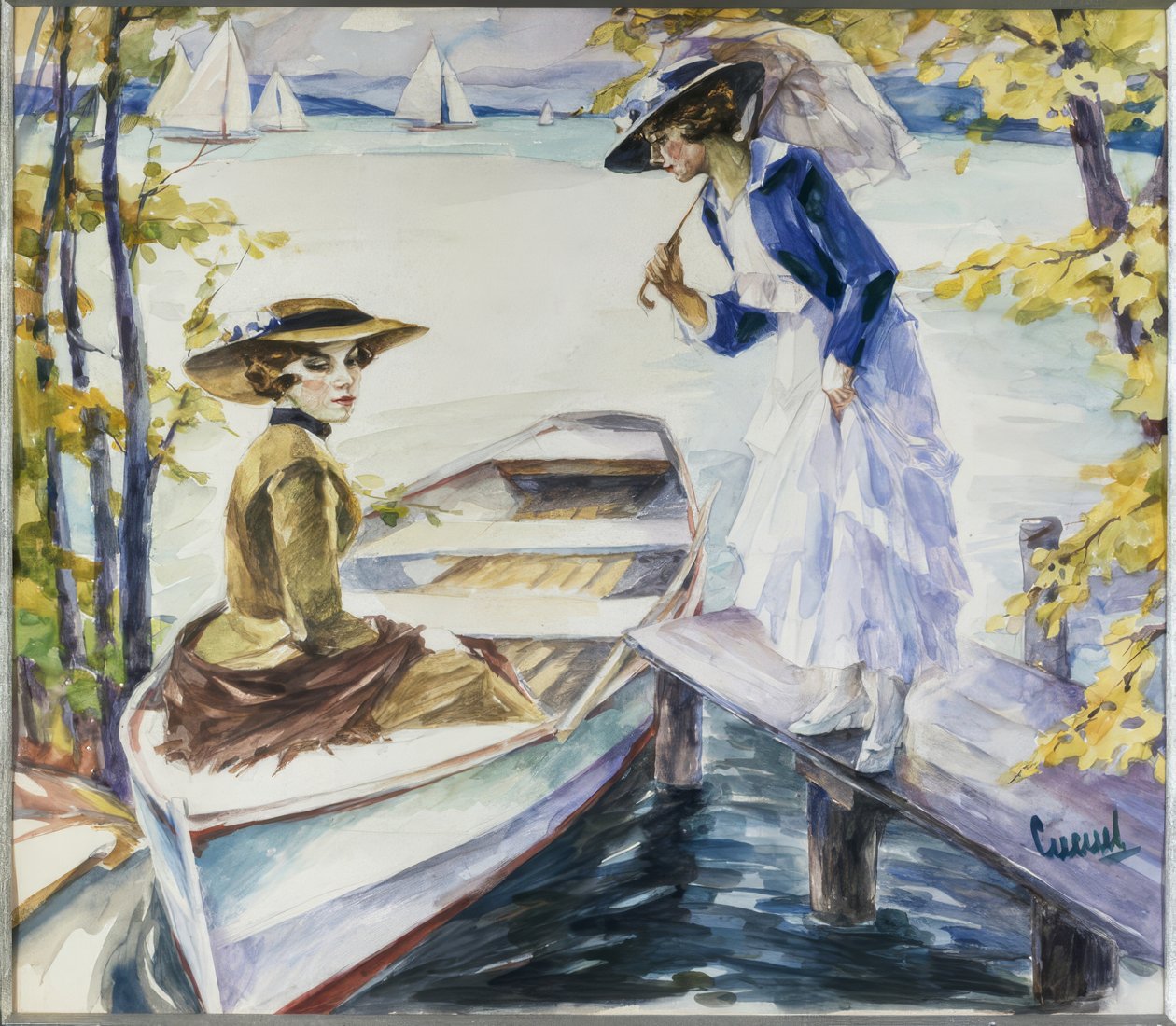 En el embarcadero de Edward Cucuel