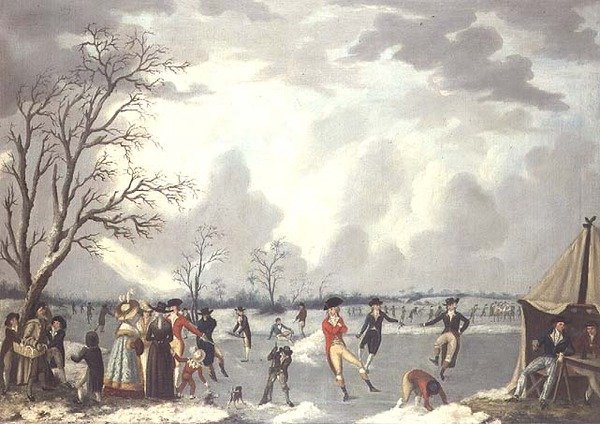Escena de patinaje de Edward Dayes