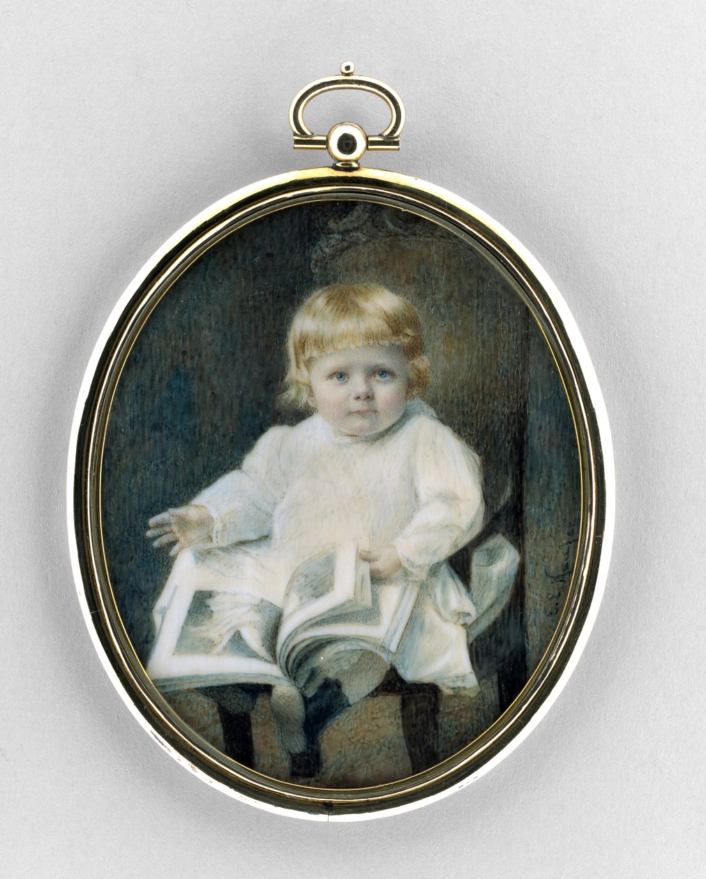 Retrato de un niño, c.1900 de Edward Elias Kaufer