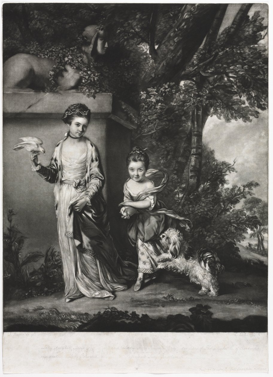 The Ladies Amabel and Mary Jemima Yorke de Edward Fisher