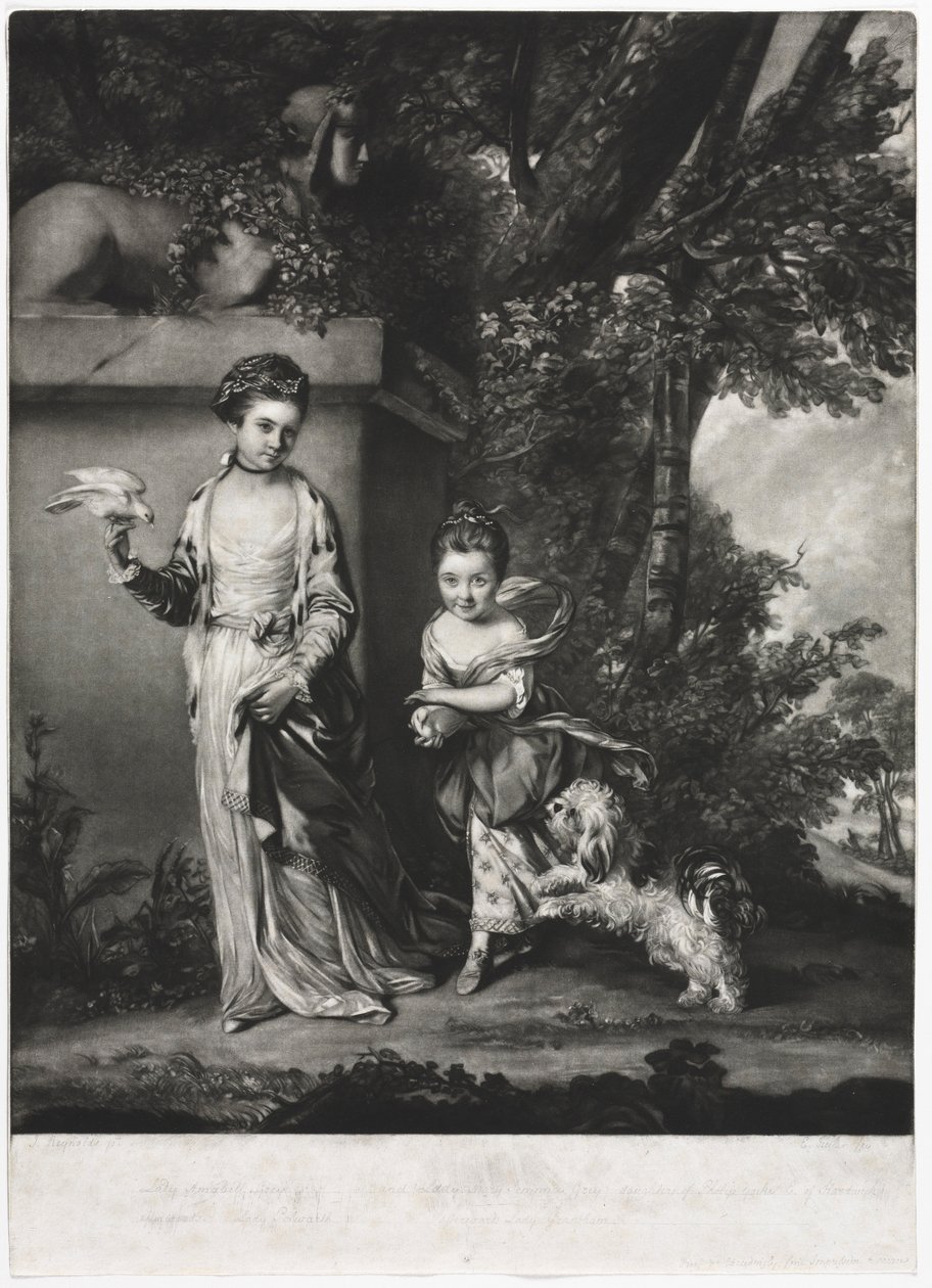 Las damas Amabel y Mary Jemima Yorke, c. 1761 de Edward Fisher