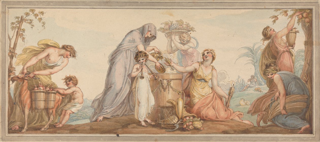 Alegoría del otoño de Edward Francis Burney