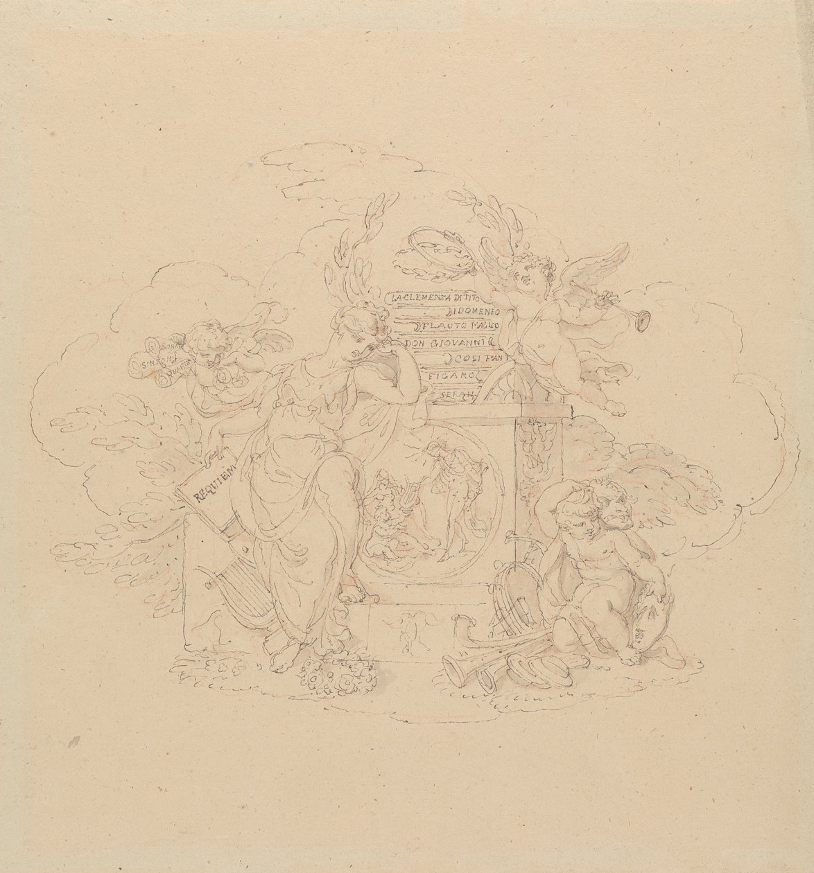 Diseños para las ilustraciones de las óperas de Mozart de Edward Francis Burney