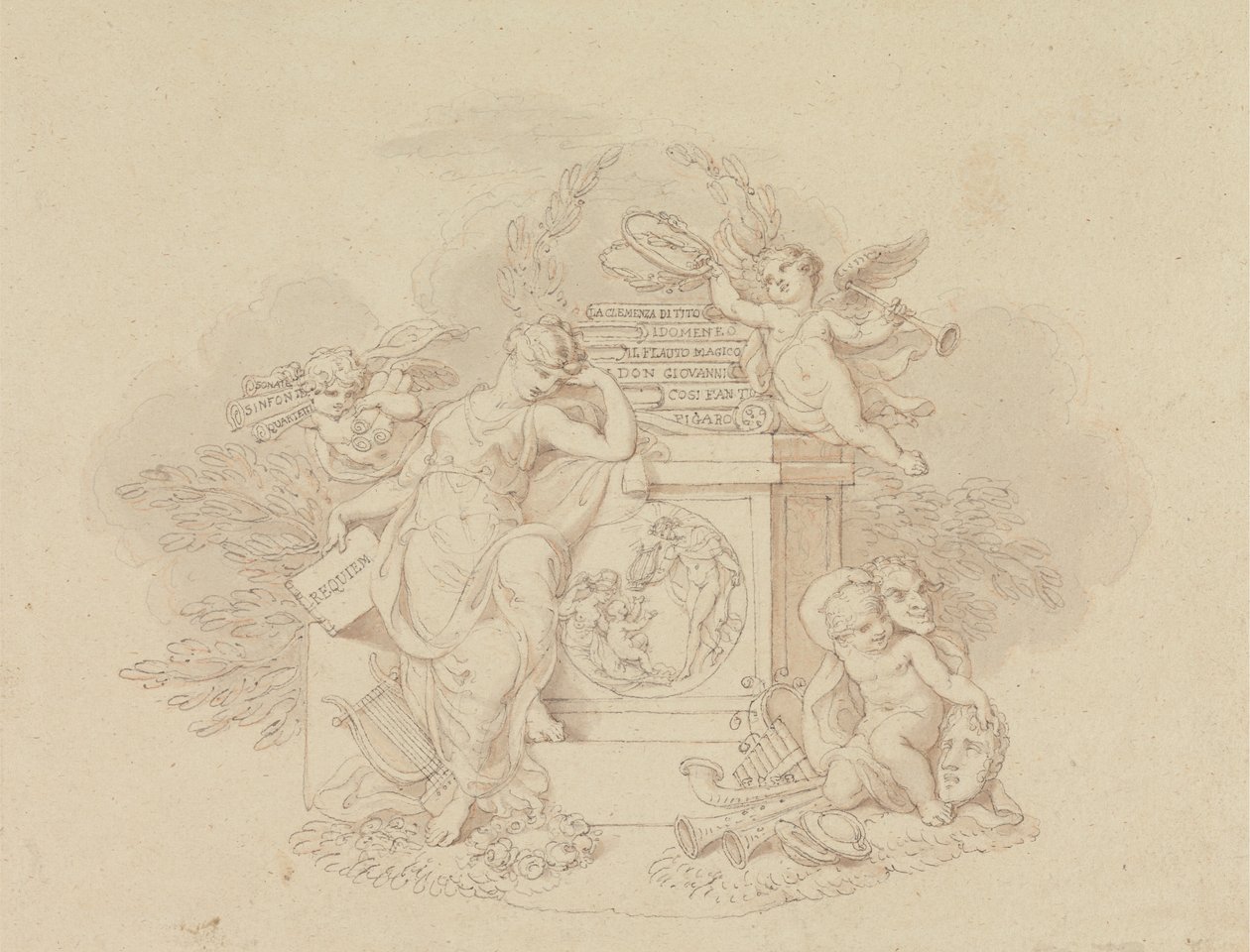 Diseños para las ilustraciones de las óperas de Mozart de Edward Francis Burney
