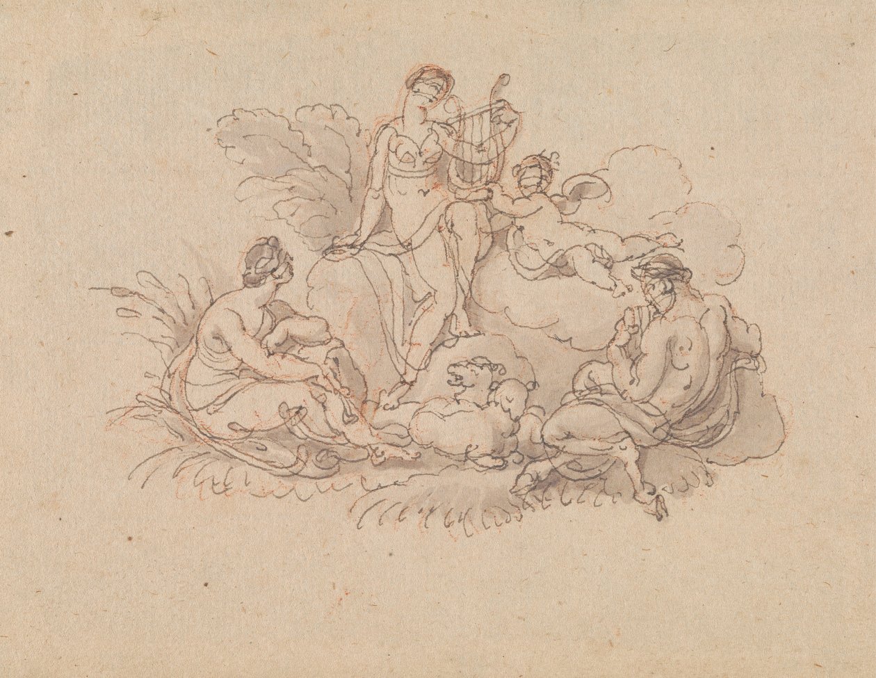 Erato y Pan de Edward Francis Burney