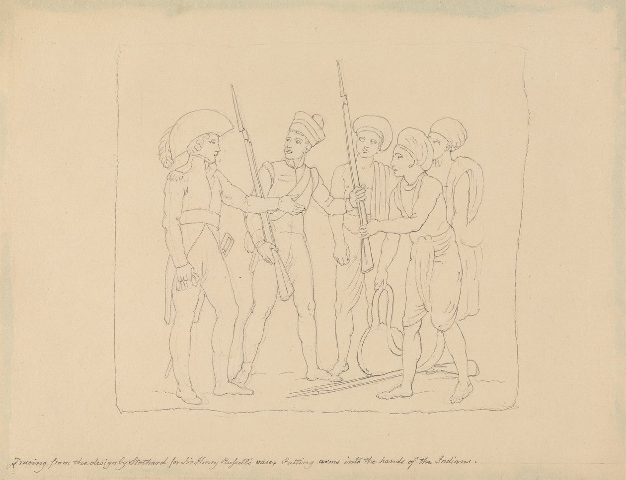 Armas en manos de los indios de Edward Francis Burney