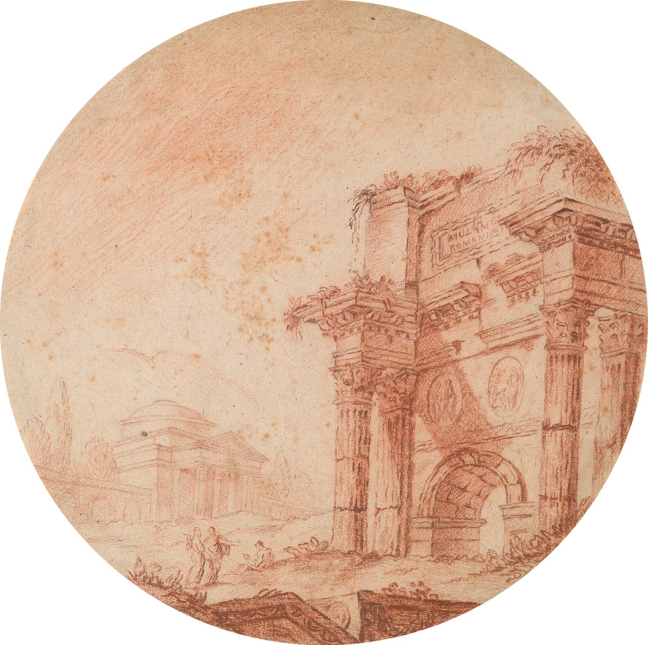 Ruinas romanas de Edward Francis Burney