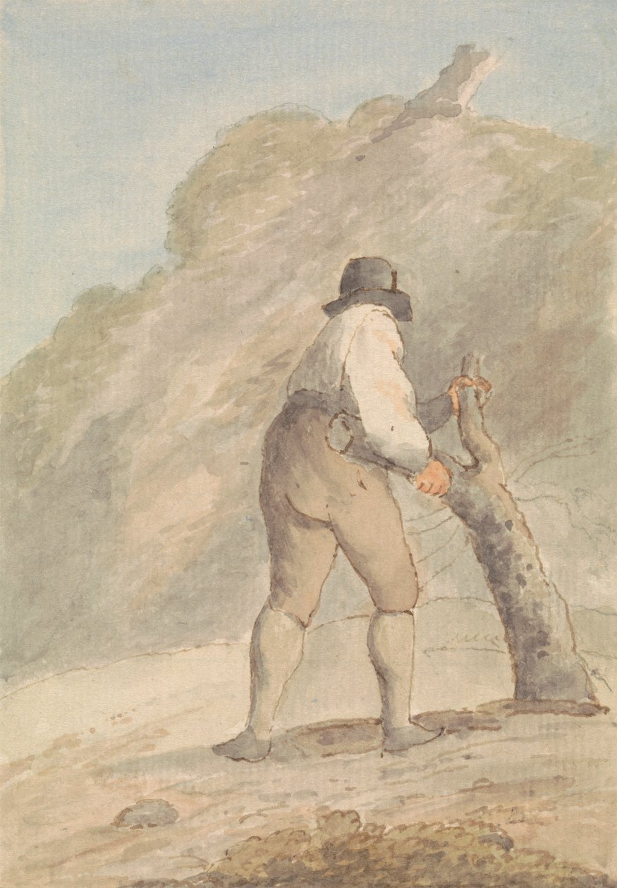 Leñador de Edward Francis Burney