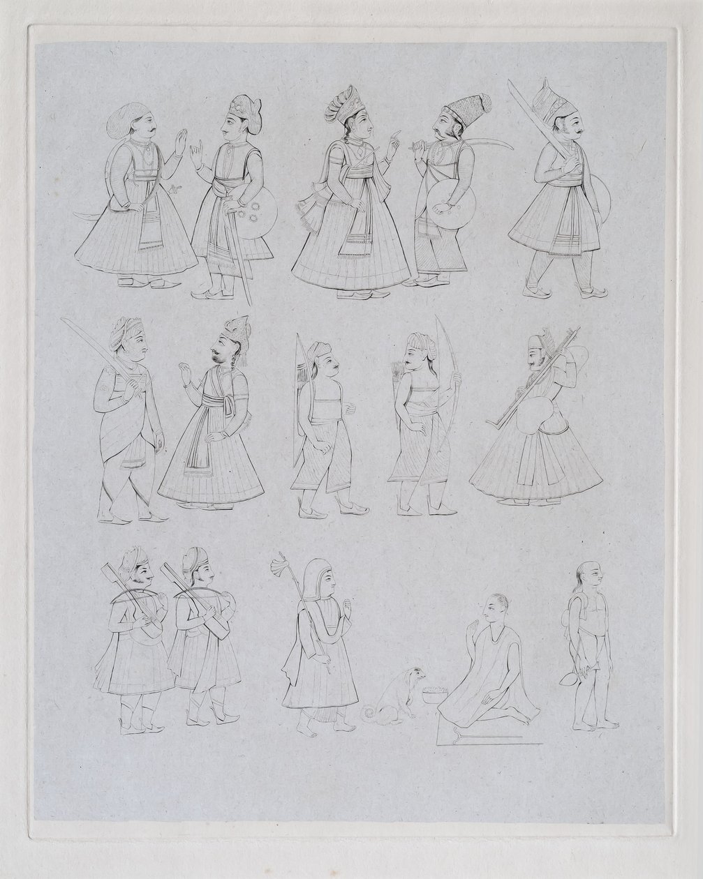Figuras mostrando varias ocupaciones de Edward Francis Finden