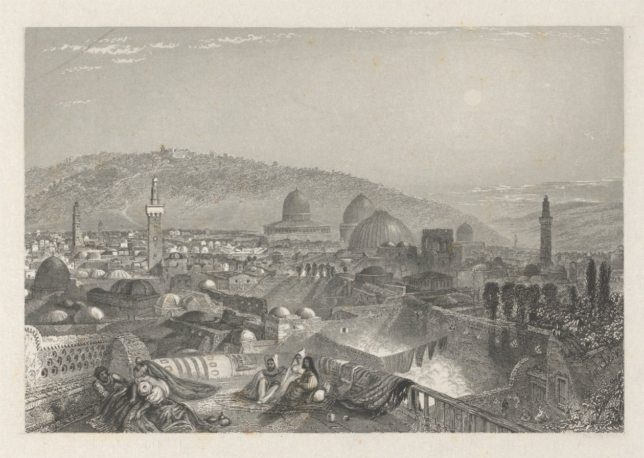 Jerusalén desde el Convento Latino de Edward Francis Finden