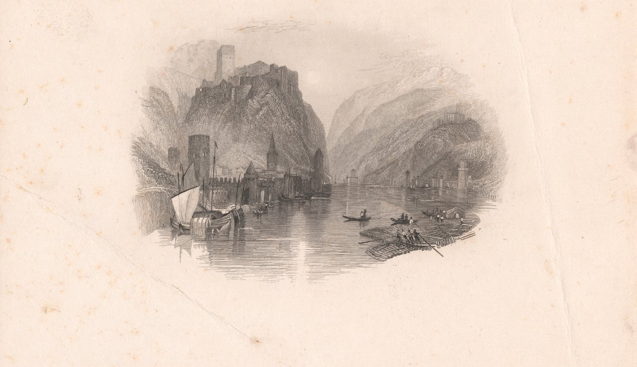El castillo del Rin de Edward Francis Finden