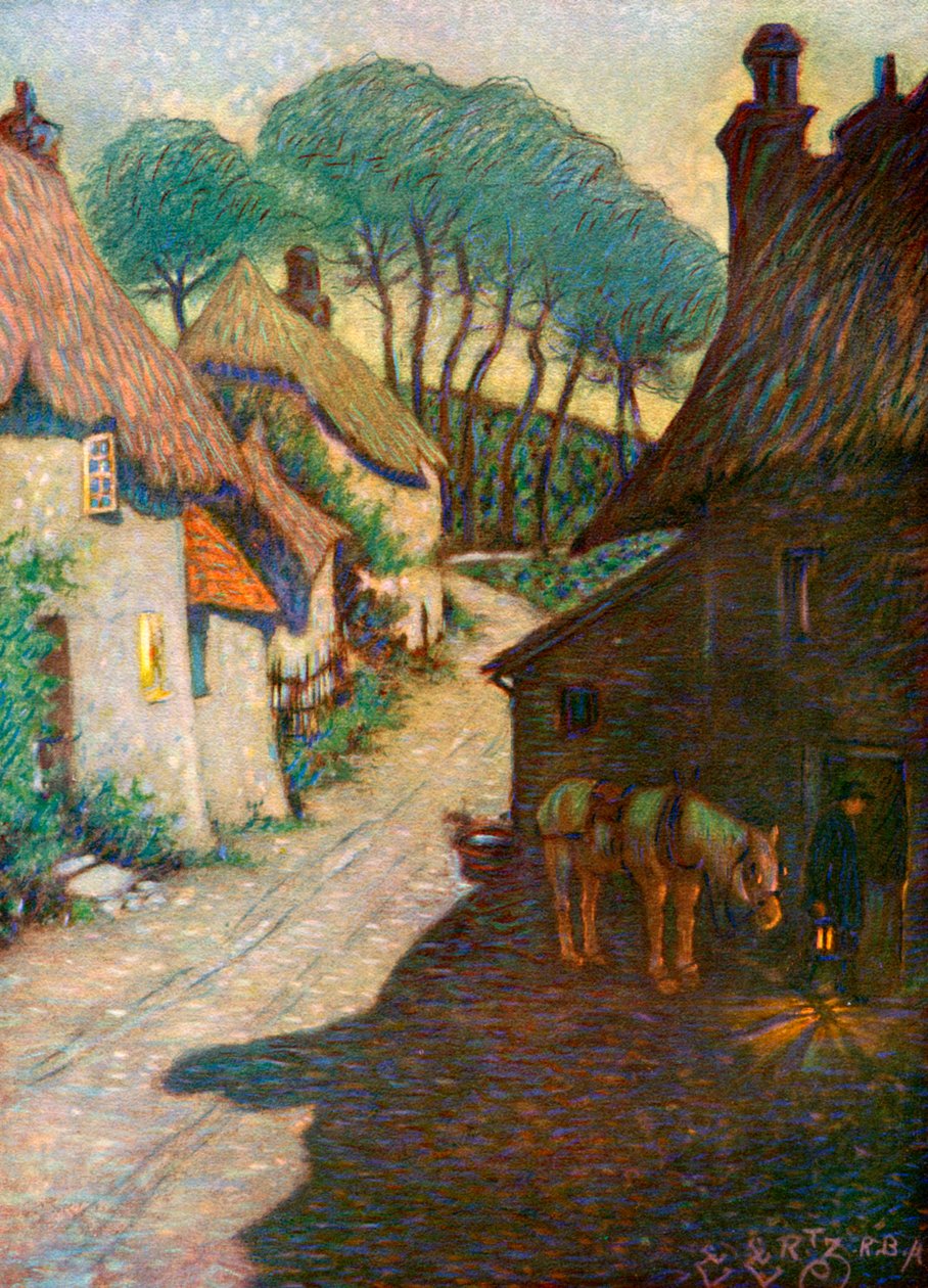 Pueblo de Thurlestone, South Devon, 1924-1926 de Edward Frederick Ertz
