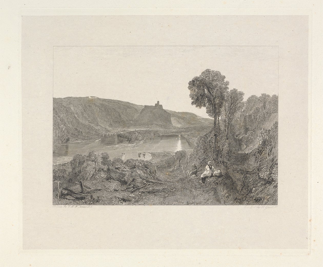 Castillo de Prudoe, Northumberland de Edward Goodall