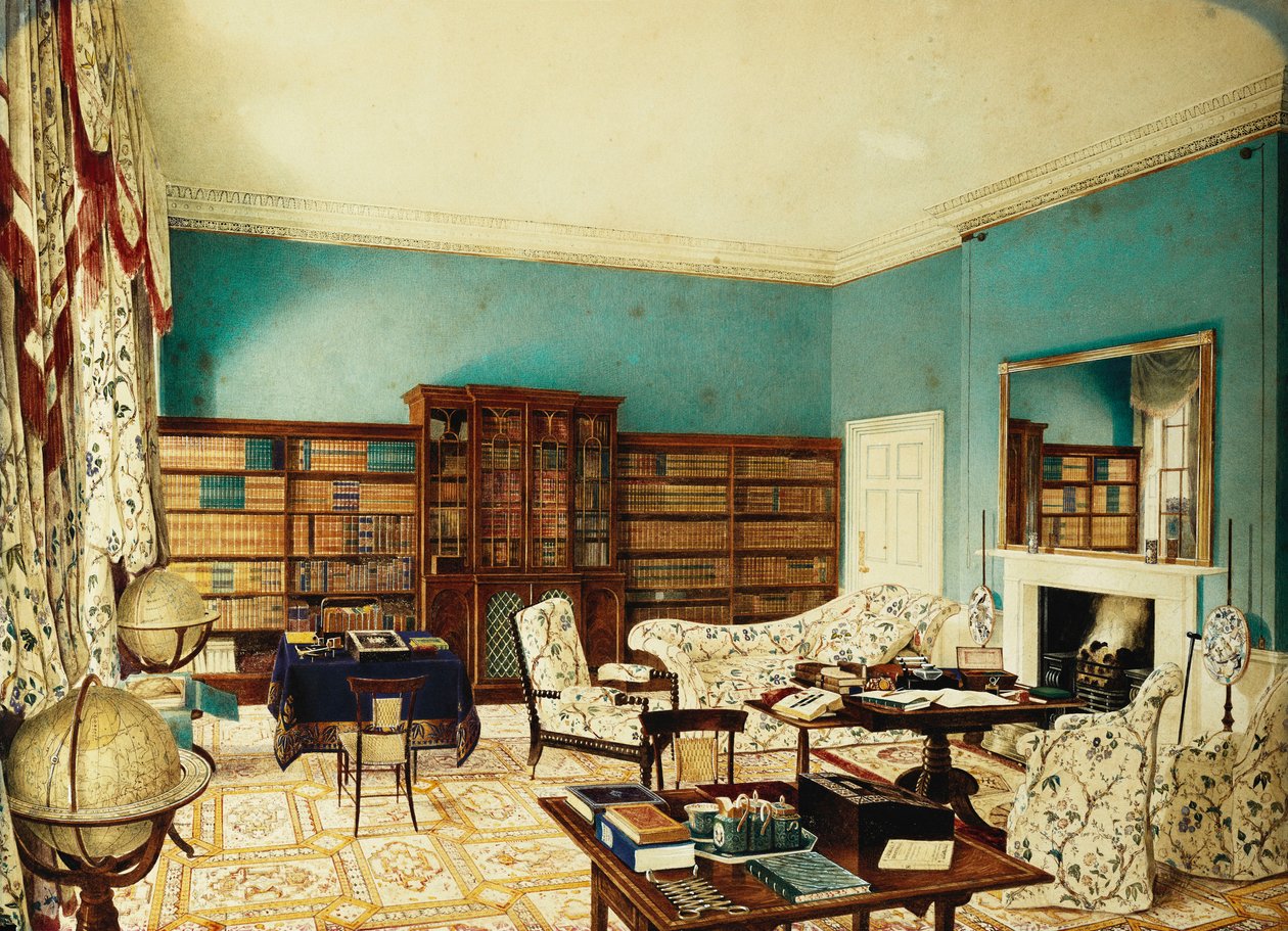 La biblioteca, Binfield, Berkshire de Edward Hassell