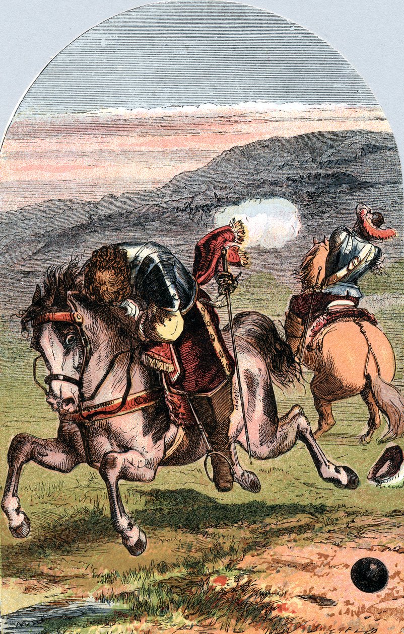 Muerte de Henri, Vizconde de Turenne, soldado francés, 1675 c1870 de Edward Henry Corbould