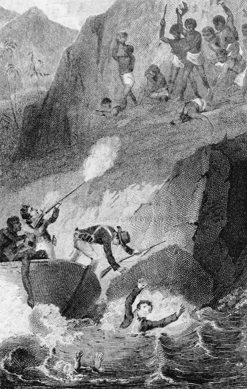 La muerte de Mungo Park de Edward Henry Corbould
