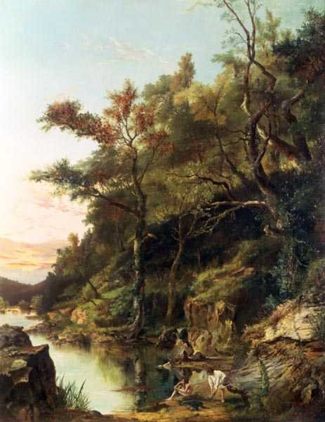 Los bañistas de Edward Henry Holder