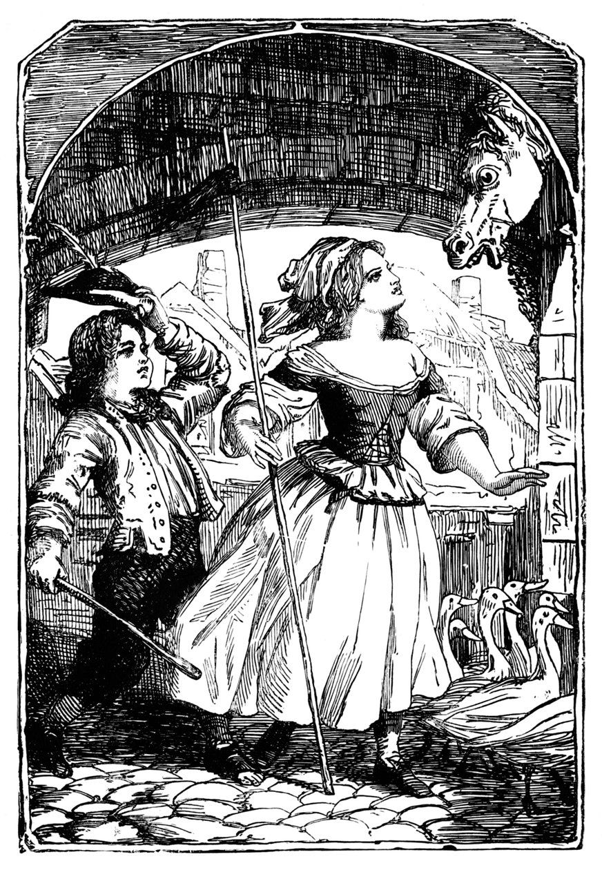 La niña de los gansos, 1901 de Edward Henry Wehnert