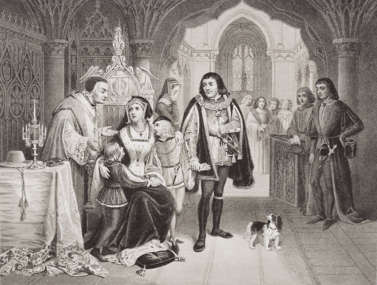 Los hijos de Eduardo IV separados de su madre por Ricardo Duque de Gloucester, 16 de junio de 1483, de 