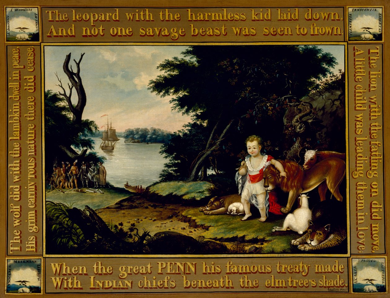 Reino Pacífico, c.1826-28 de Edward Hicks
