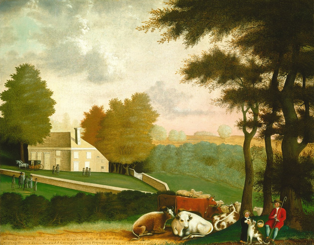 La tumba de William Penn, c. 1847-1848 de Edward Hicks