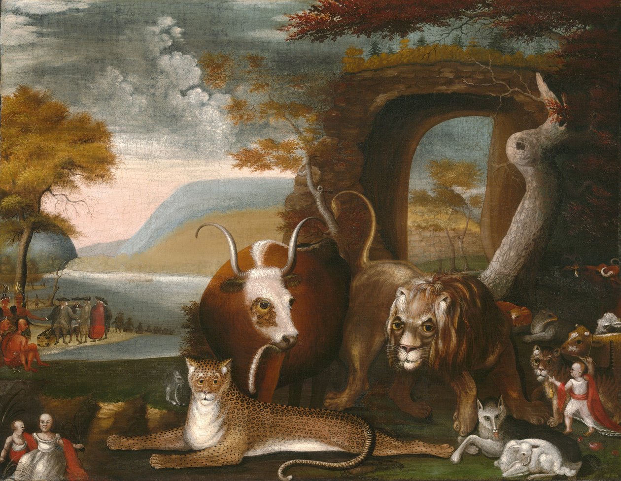 El reino pacífico y el tratado de Penn de Edward Hicks