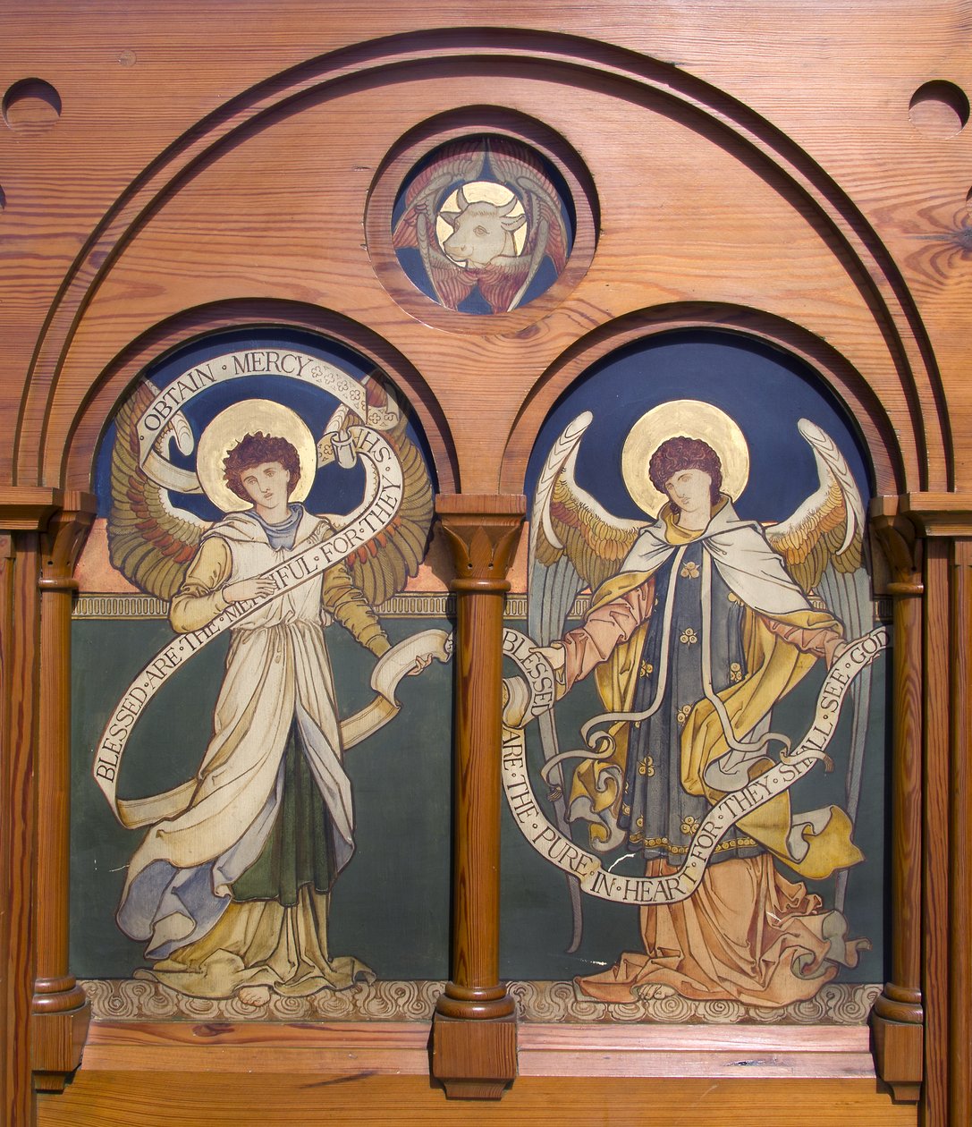 Garstang, St Thomas, Shrigley & Hunt (1873-1982), Edward Holmes Jewitt (1849-1929), Angel Reredos, c.1877 de Edward Holmes Jewitt