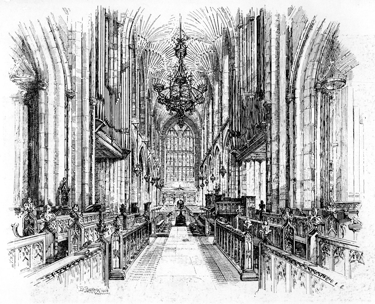 Abadía de Bath, Bath, Somerset, 1902-1903 de Edward J. Burrows