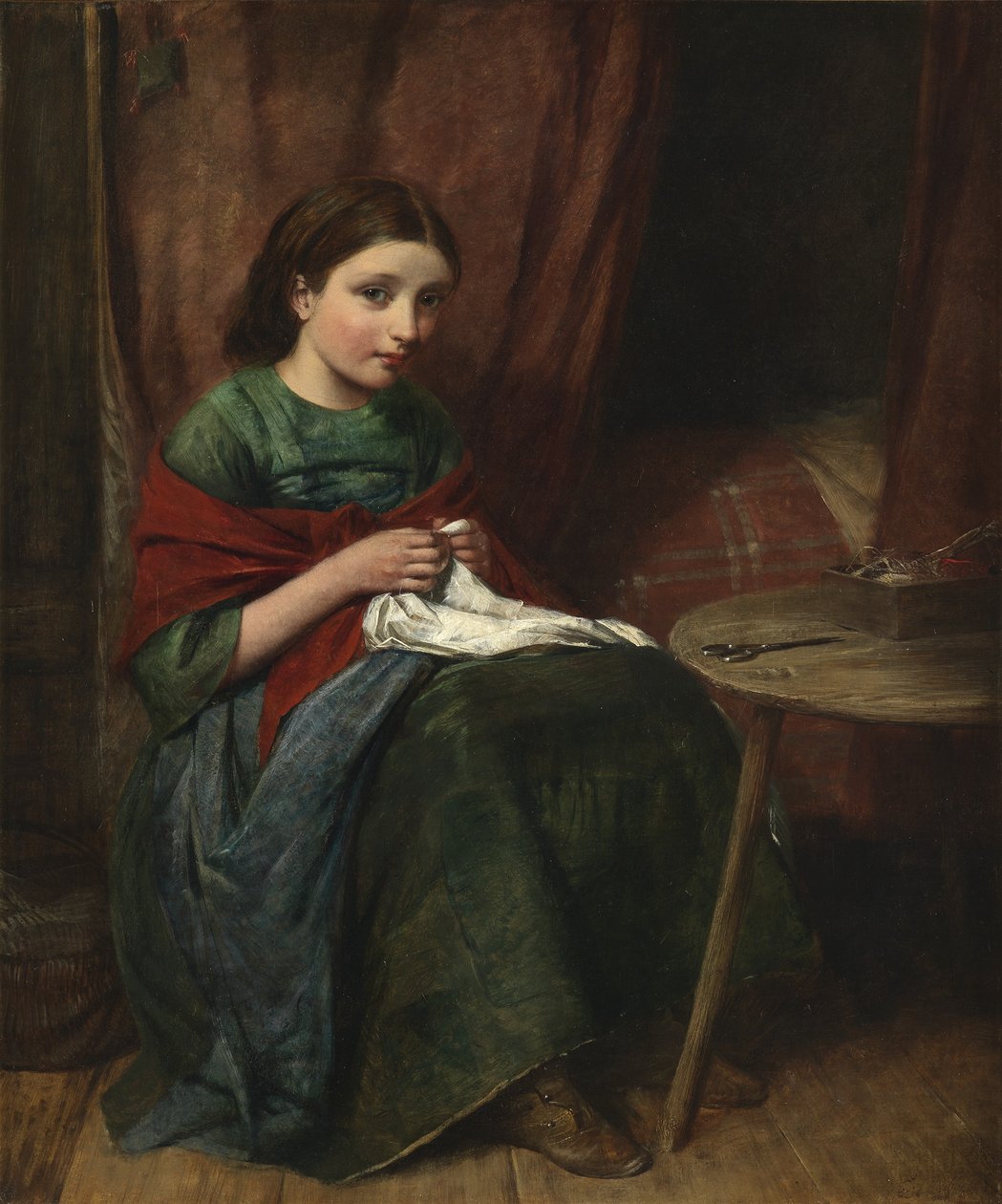 La Bordadora, 1864 de Edward John Cobbett